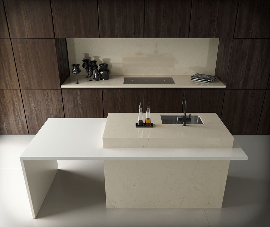 Galerie photos Quartz Silestone Eternal Marfil