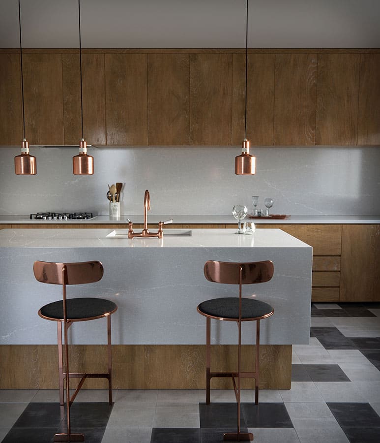 Galerie photos Quartz Silestone Desert Silver