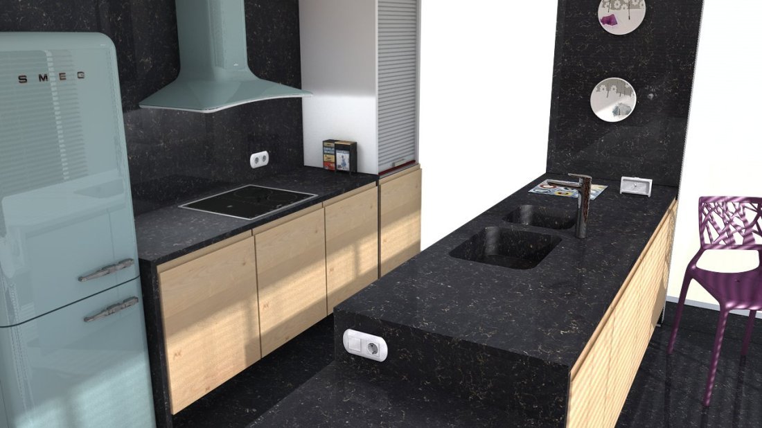 Galerie photos Quartz Silestone Doradus