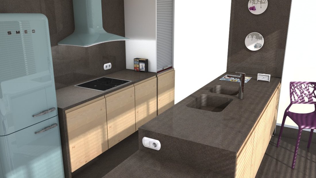 Galerie photos Quartz Silestone Iron Ore