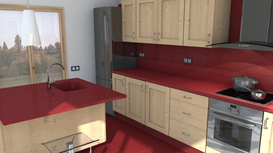 Galerie photos Quartz Silestone Rojo Eros